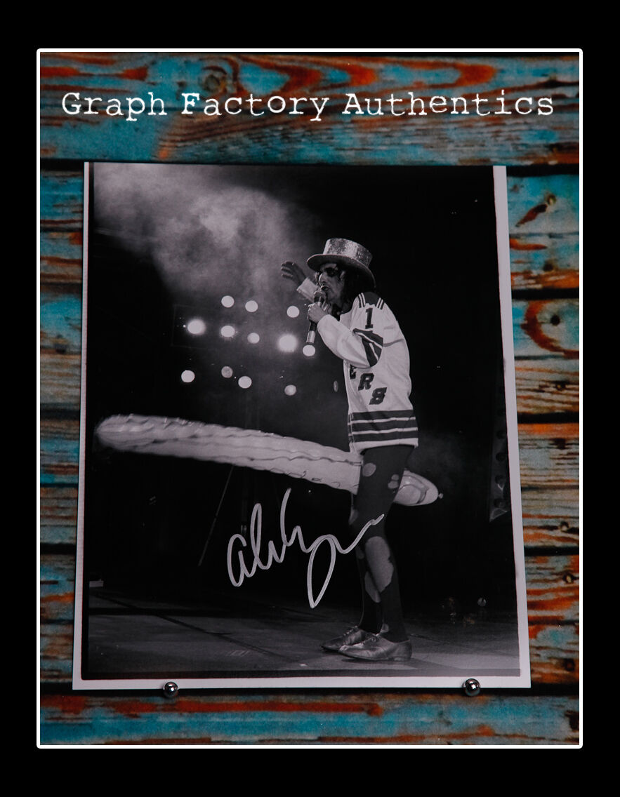 **GFA American Rock Star *ALICE COOPER* Signed 11x14 Photo Poster painting AD1 COA**