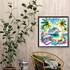 Diamond Painting-DIY Full Round Drill Seaside Vacation
