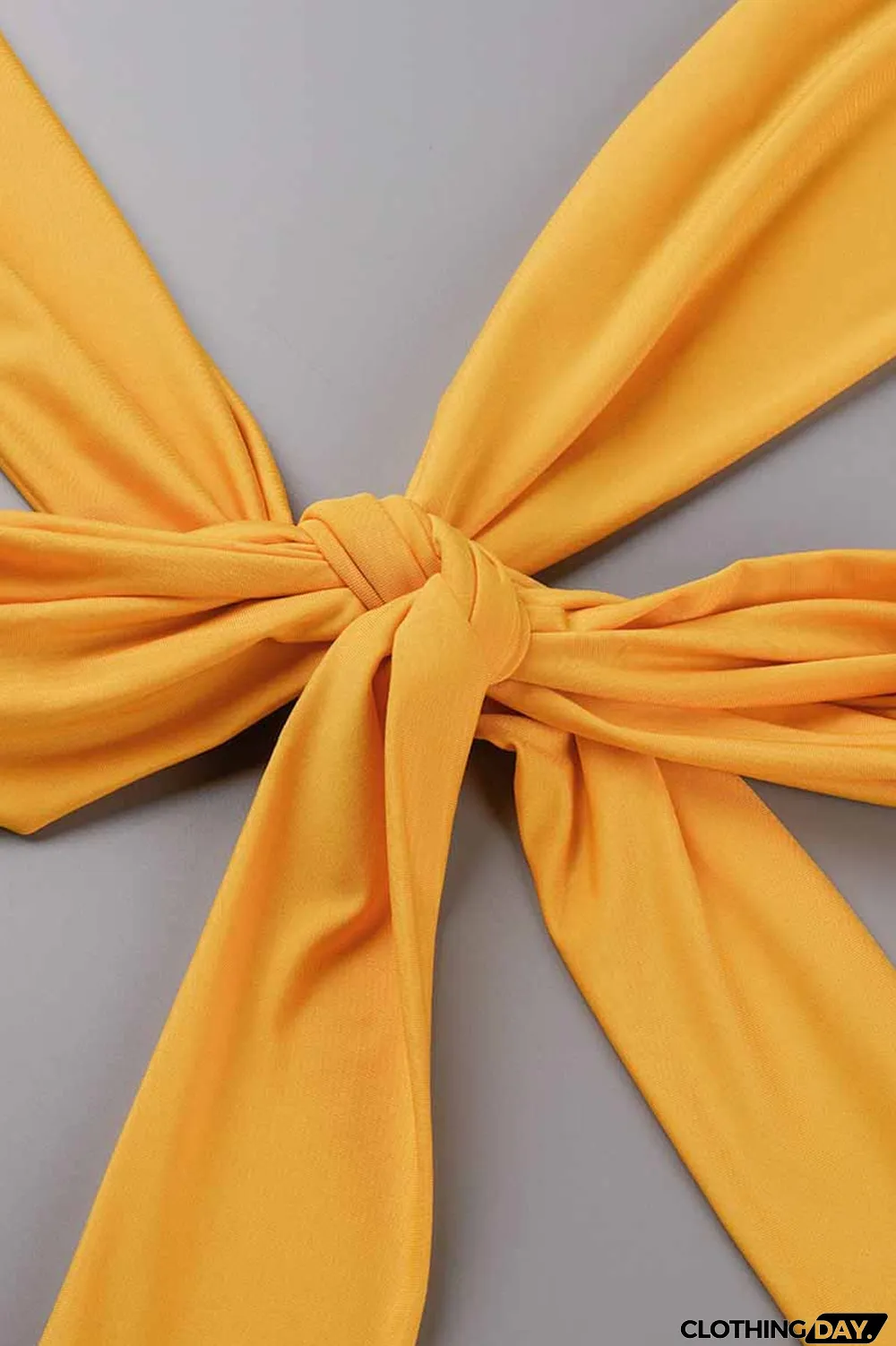 Green Fashion Street Print Patchwork Halter Sleeveless Two Pieces