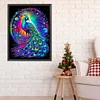 Diamond Painting-DIY Full Round Drill Peacock and Flowers（40*50CM)