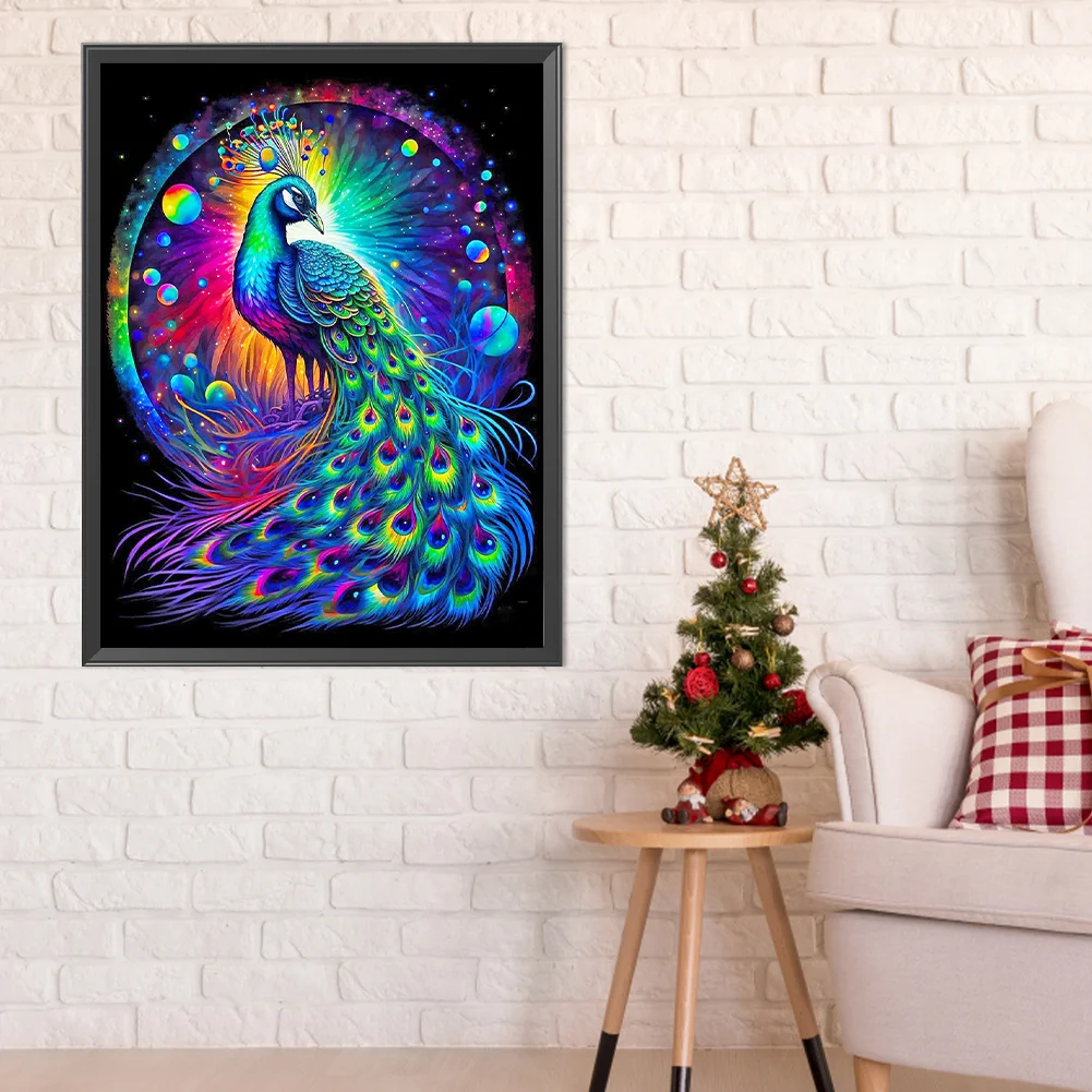Diamond Painting - Full Round Drill - Peacock(Canvas|40*50cm)