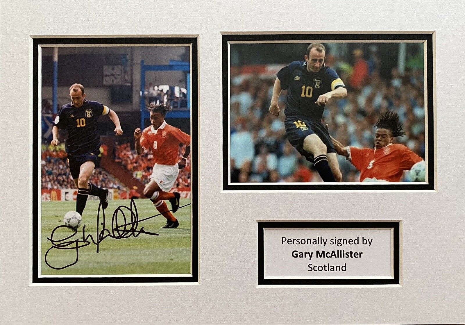 Gary McAllister Genuine Signed Scotland Photo Poster painting In A4 Mount Display