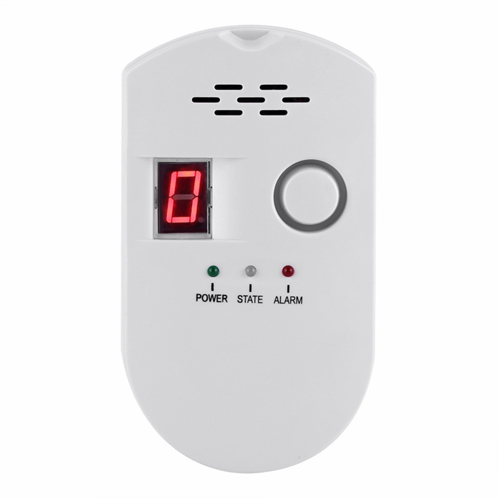 

Gas Detector Alarm Gas Sensor Digital LED Display Gas Leak Analyzer Alarm, Us, 501 Original