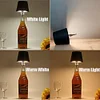 Wine Bottle Lamp, 2024 New Wireless Bottle Lamp - 3 Colors Stepless Dimming Touch Portable Cordless Table Lamp, LED Rechargeable Dimmable Bottle Table Lamp