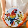 Flower Parrot-Embroidery Kit