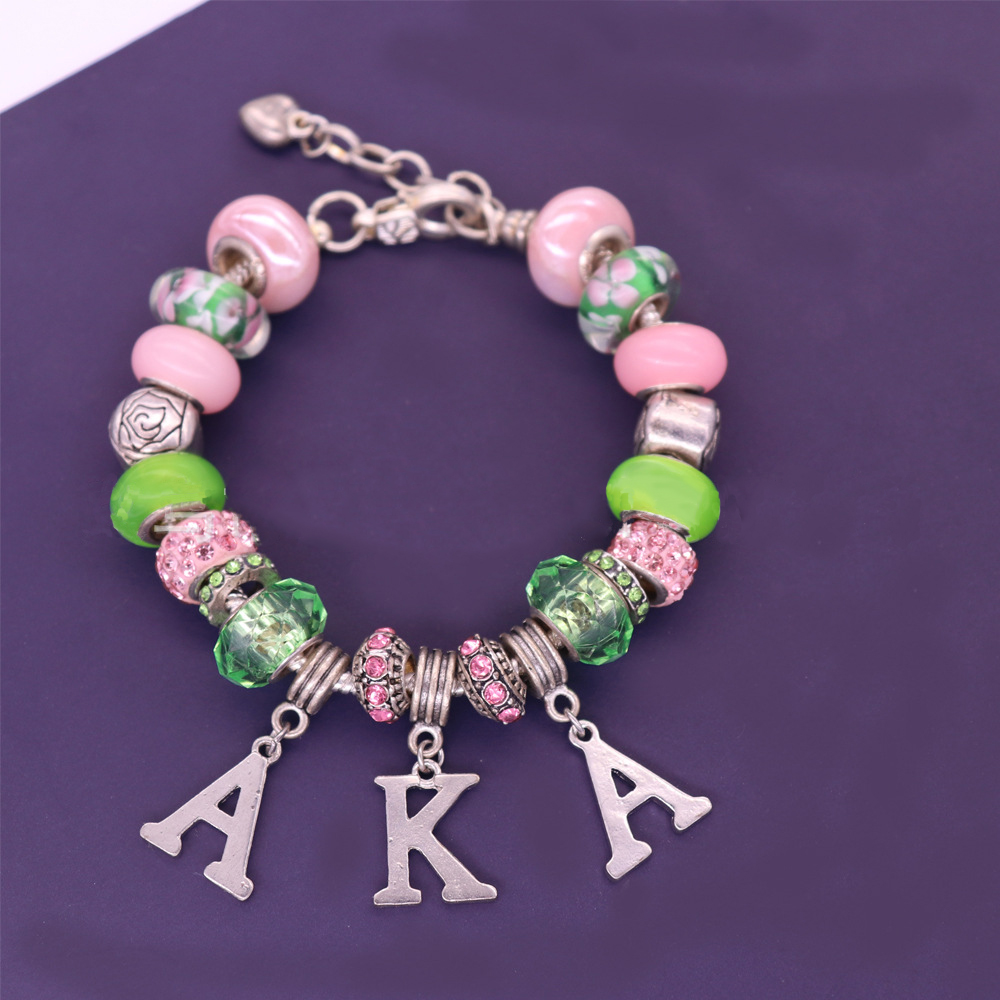 Fashion Snake Bone Colored Diamond Bracelet