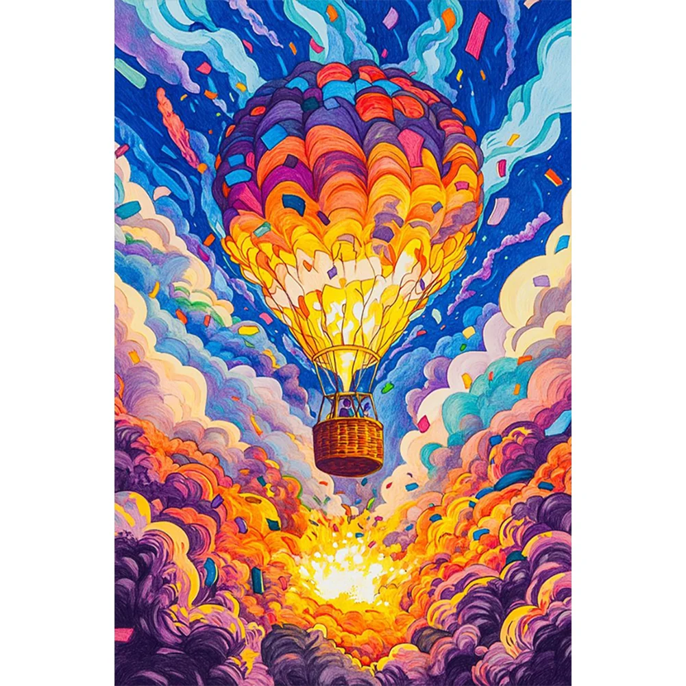 Full Round Diamond Painting - Hot Air Balloon(Canvas|40*60cm)