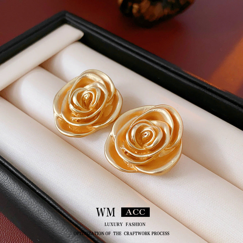 Medieval Flower Flower Alloy Electroplating Earrings