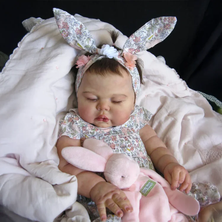 20" Handmade Lifelike Reborn Hand-Painted Hair Baby Girl Named Bassyain：Realistic Reborn Baby Dolls By Rsgdolls®