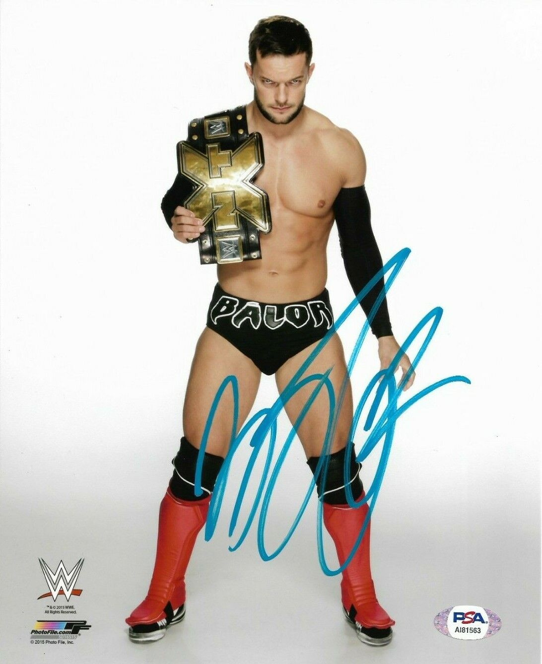 WWE FINN BALOR HAND SIGNED AUTOGRAPHED 8X10 Photo Poster painting WITH PROOF AND PSA DNA COA 4