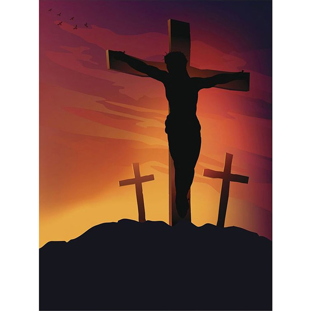 Crucifix-Paint by Numbers-30*40cm/40*50cm
