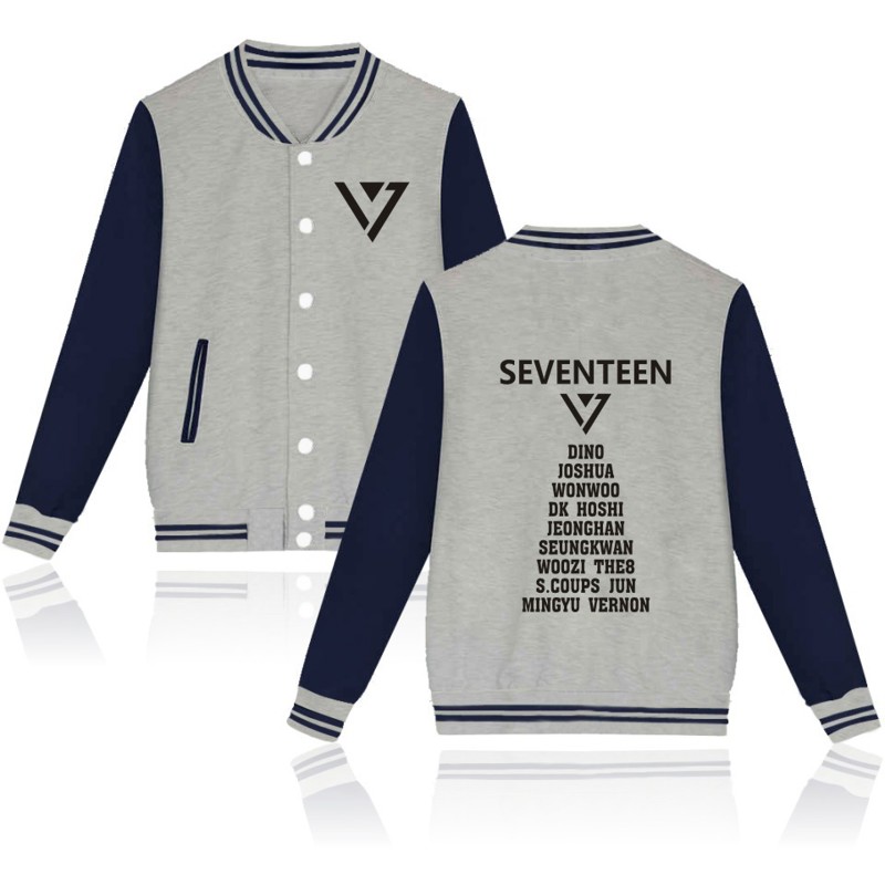 SEVENTEEN LOGO Baseball Jacket officialsvtshop