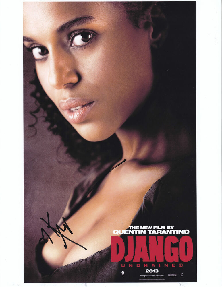 Kerry Washington - DJANGO UNCHAINED - signed 8.5 x 11