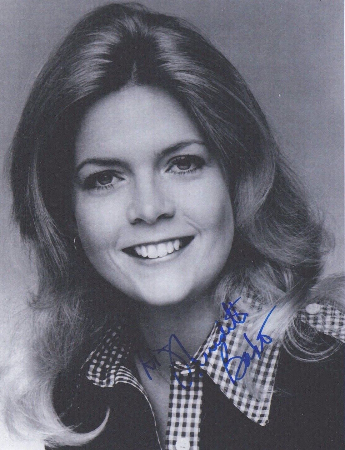 Signed Original B&W Photo Poster painting of Meredith Baxter of Family Ties