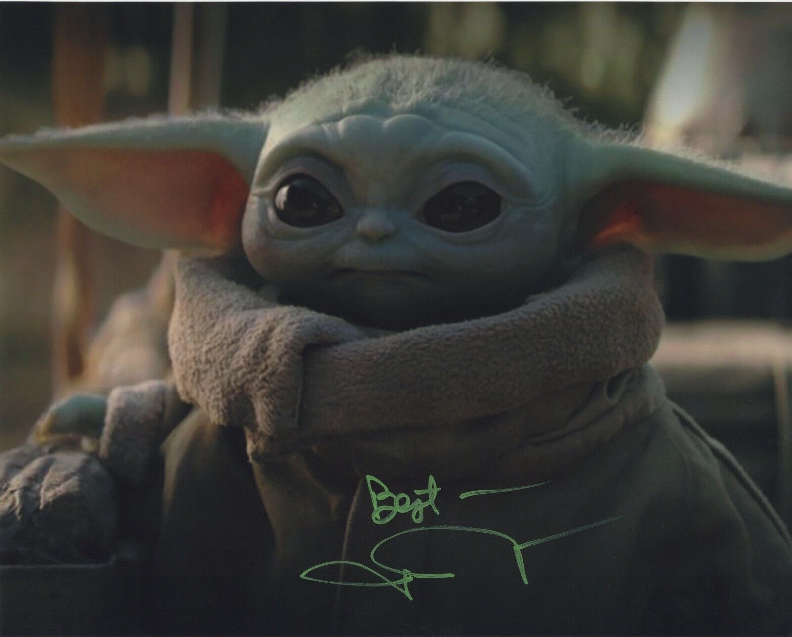 JOHN ROSENGRANT SIGNED AUTOGRAPH BABY YODA STAR WARS MANDALORIAN 8X10 Photo Poster painting #6