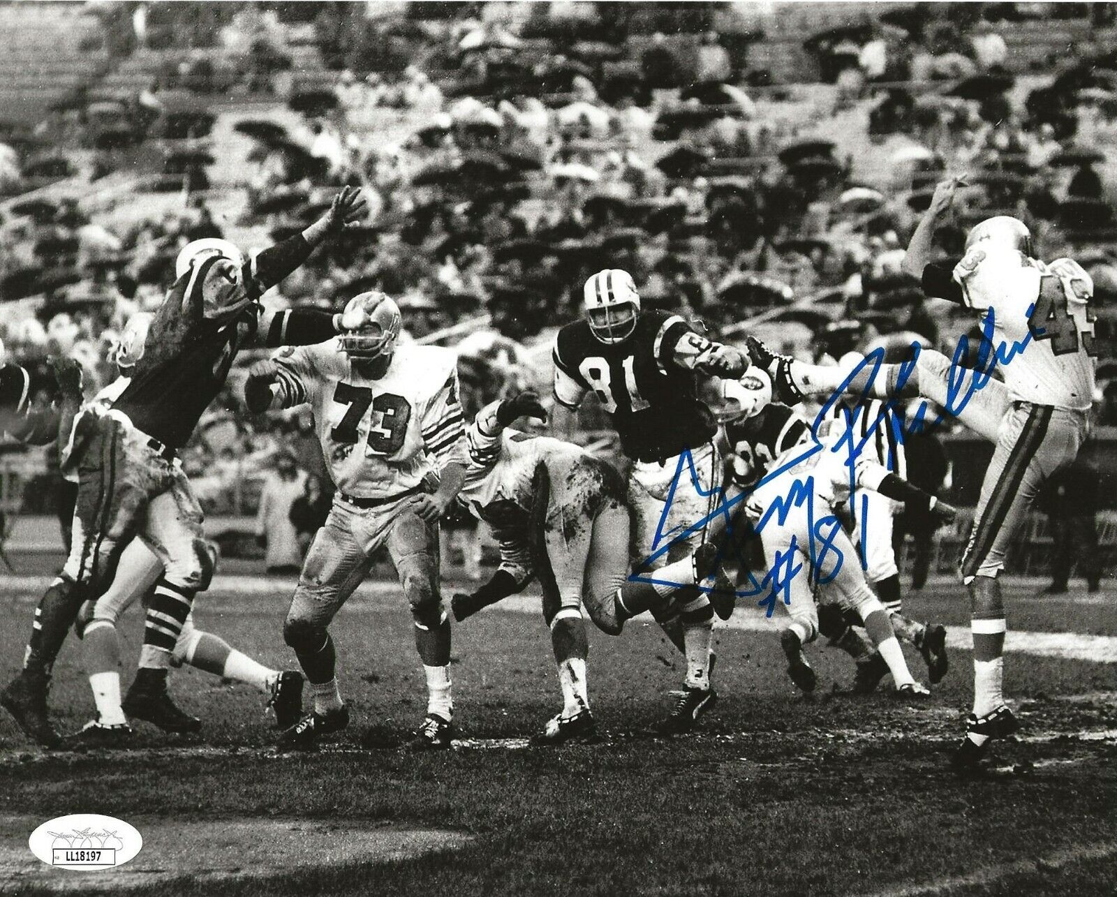 Gerry Philbin signed New York Jets 8x10 Photo Poster painting autographed JSA