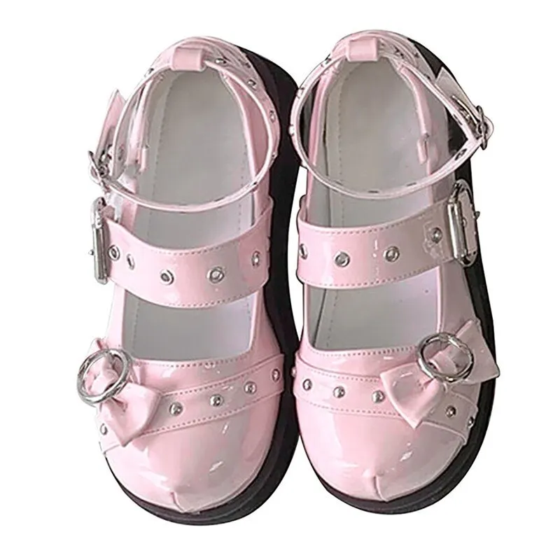 Women Chunky Sneakers Hidden Heels Shoes Ladies Wedge Thick High Heels Autumn Platform Women Shoes Lace Up Lolita Mary Janes