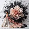 Flower Dress Girl-11CT Stamped Cross Stitch 40*40cm tapestrymarket
