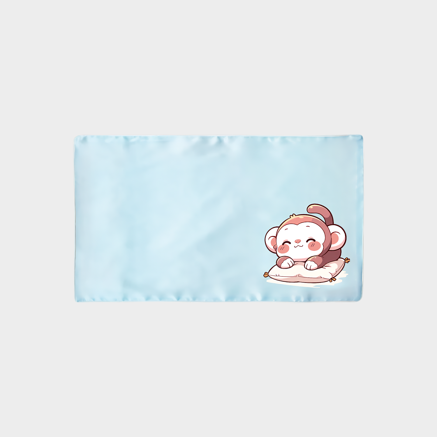 Baby ＆ Toddler Cartoon Monkey Silk Pillowcase Soft for Bedtime REAL SILK LIFE