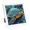 Tortue de mer - peinture diamant de forme spéciale - 15*15cm