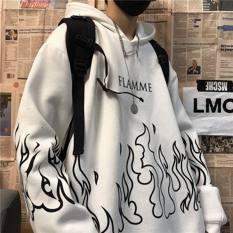 Gothic Cartoon Hip Hop Hoodies Women Japanese Funny Punk Oversize Hooded Sweatshirts Autumn Long Sleeve Female Hoodie Tops