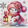 (Multi-Style) Cute Snowman-18CT Stamped Cross Stitch 30*30cm/11.81*11.81in tapestrymarket