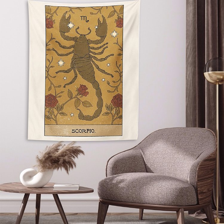 Scorpion Printed Tapestry (145x130cm)