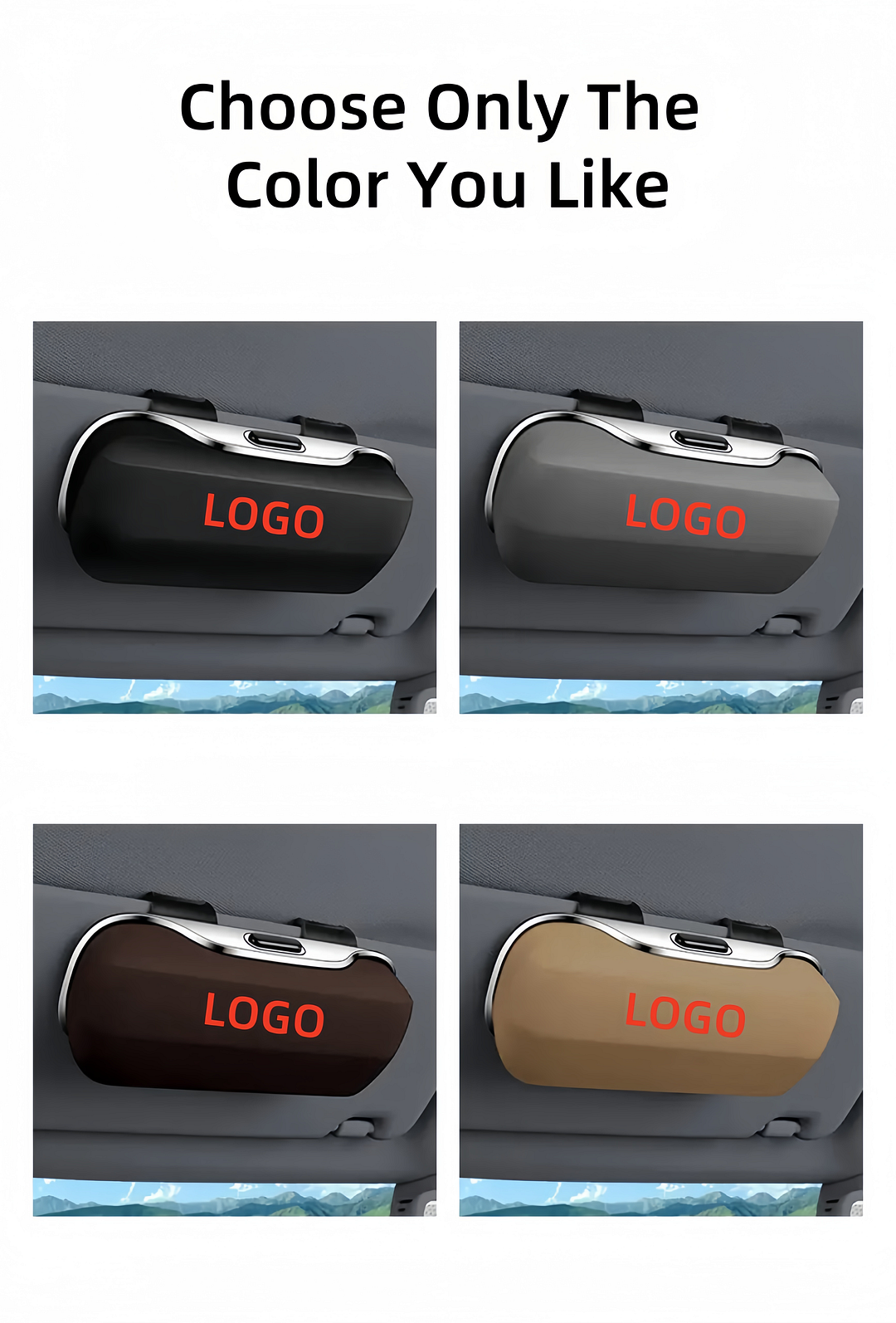 Car sunshade universal sunglasses glasses case car multi-function ticket storage box