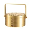 Pure Brass Mini Cage Drawer Made of Hand-drawn Glaze Sealing Process