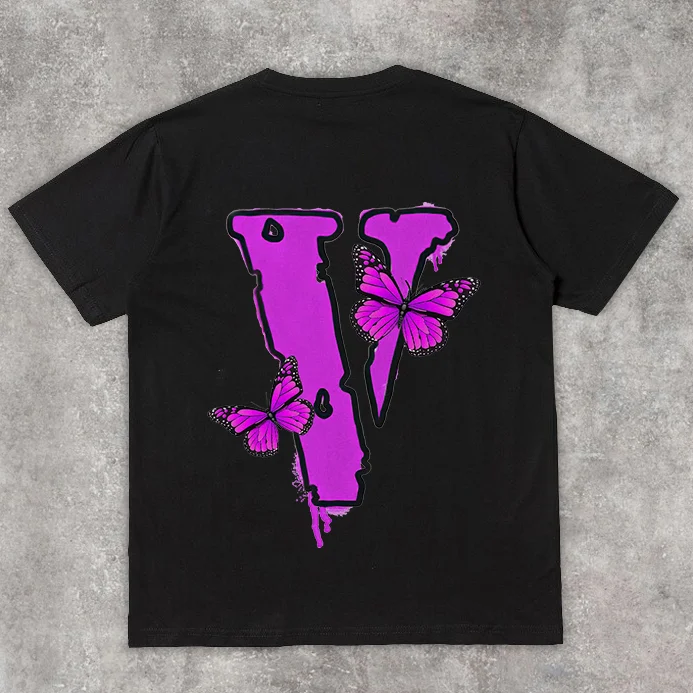 Tide brand print retro street short-sleeved T-shirt