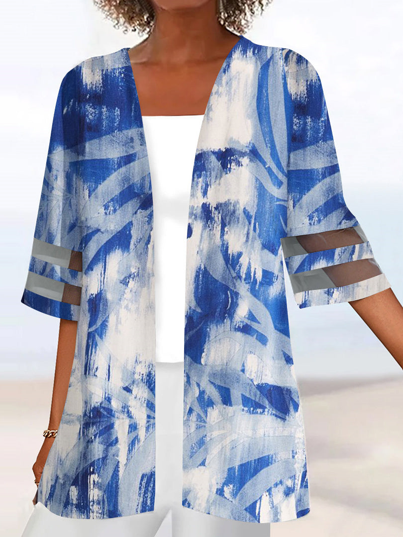 Women Half Sleeve V-neck Solid Color Dress