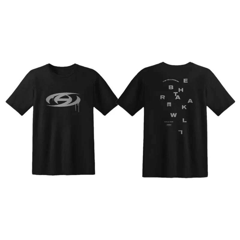 ATEEZ 直筆サイン入りTシャツ Ateez Logo Signatures Black Classic T-Shirt