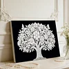 DIY Pearl Painting Butterfly Tree for Home Wall Decor with Frame(20x30cm)