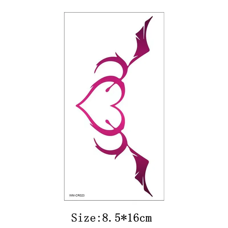 24pc/Lot New Sexy Tattoo Stickers Fake Tattoo for Woman Waterproof Fashion Art Slut Faux Tatouage Pour Femme Tattoo Kit Tatuajes