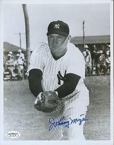 Johnny Mize Signed Jsa Cert Sticker 8x10 Photo Poster painting Autograph Authentic