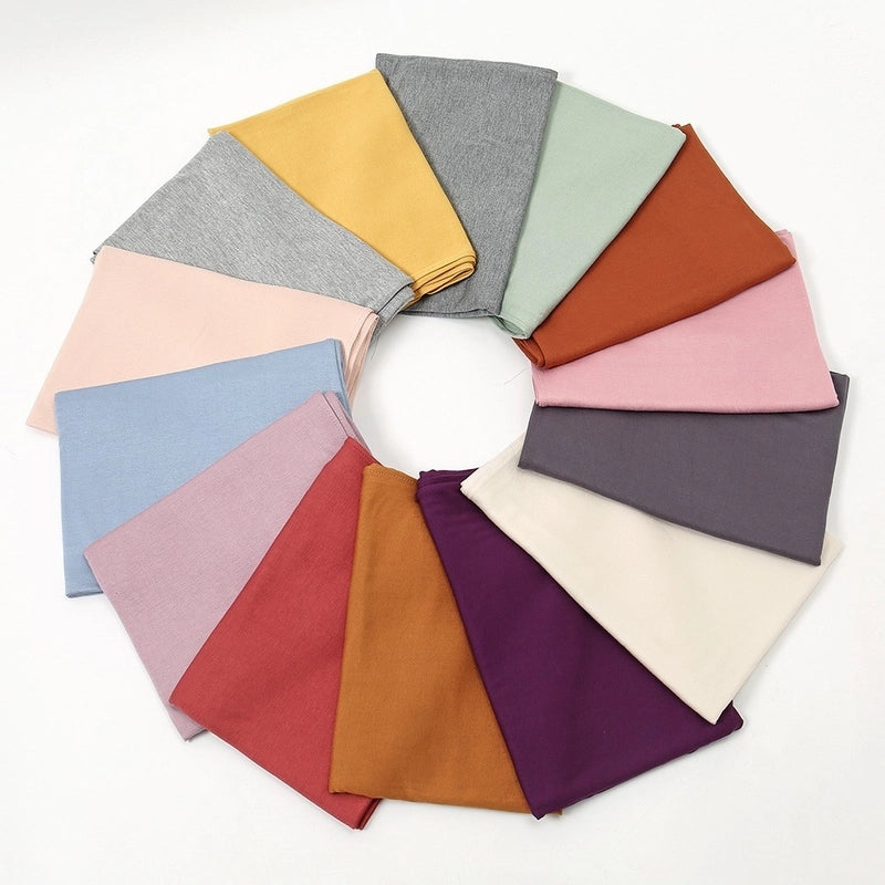 Hot New Solid Color Mercerized Cotton Jersey Scarf Soft Scarf Spot