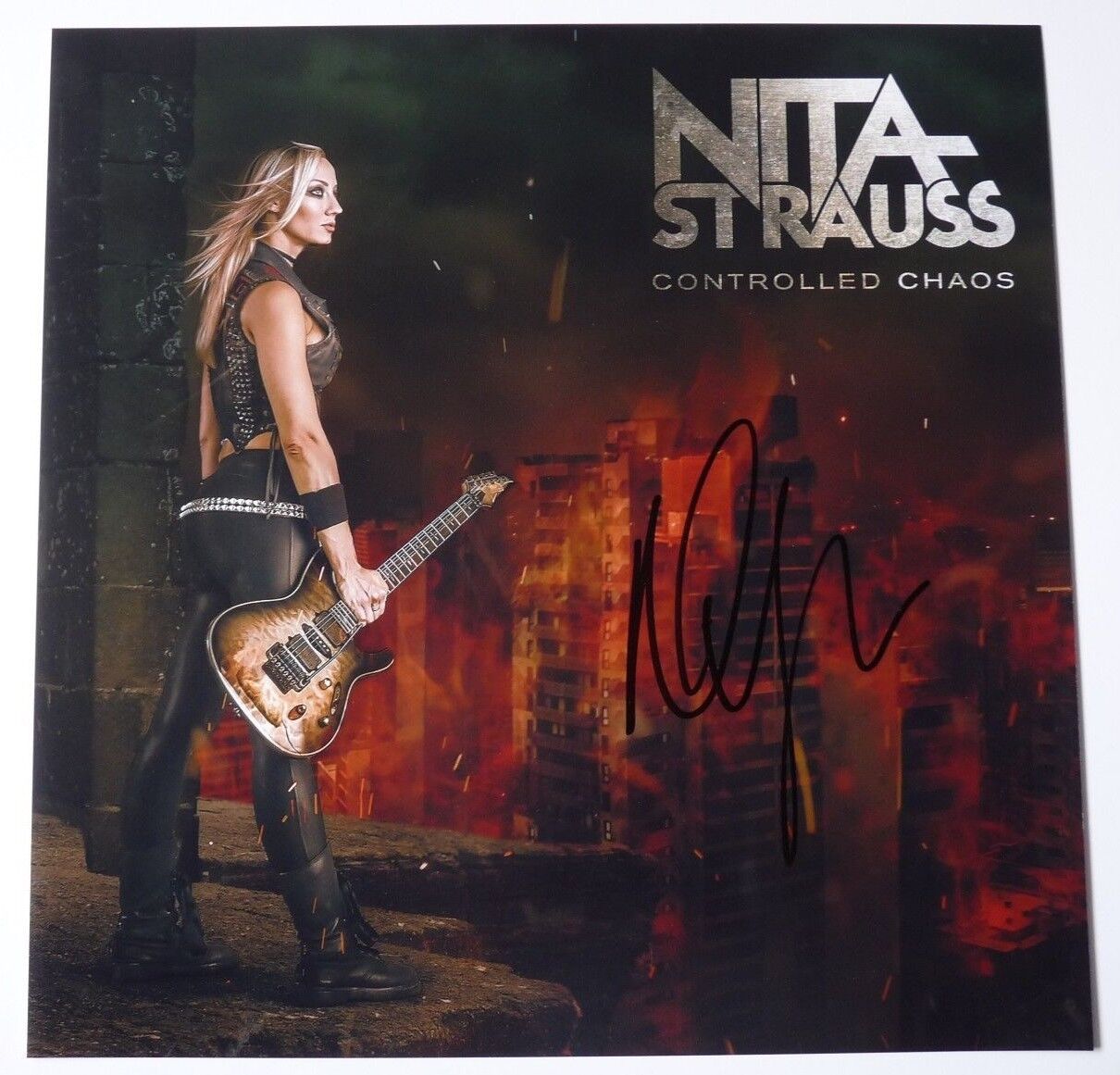 Nita Strauss Sexy Signed Autographed 12x12 Photo Poster painting PSA or Beckett Guaranteed