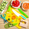 46 pi&egrave;ces Couteaux de cuisine Montessori pour enfants Jouets &eacute;ducatifs