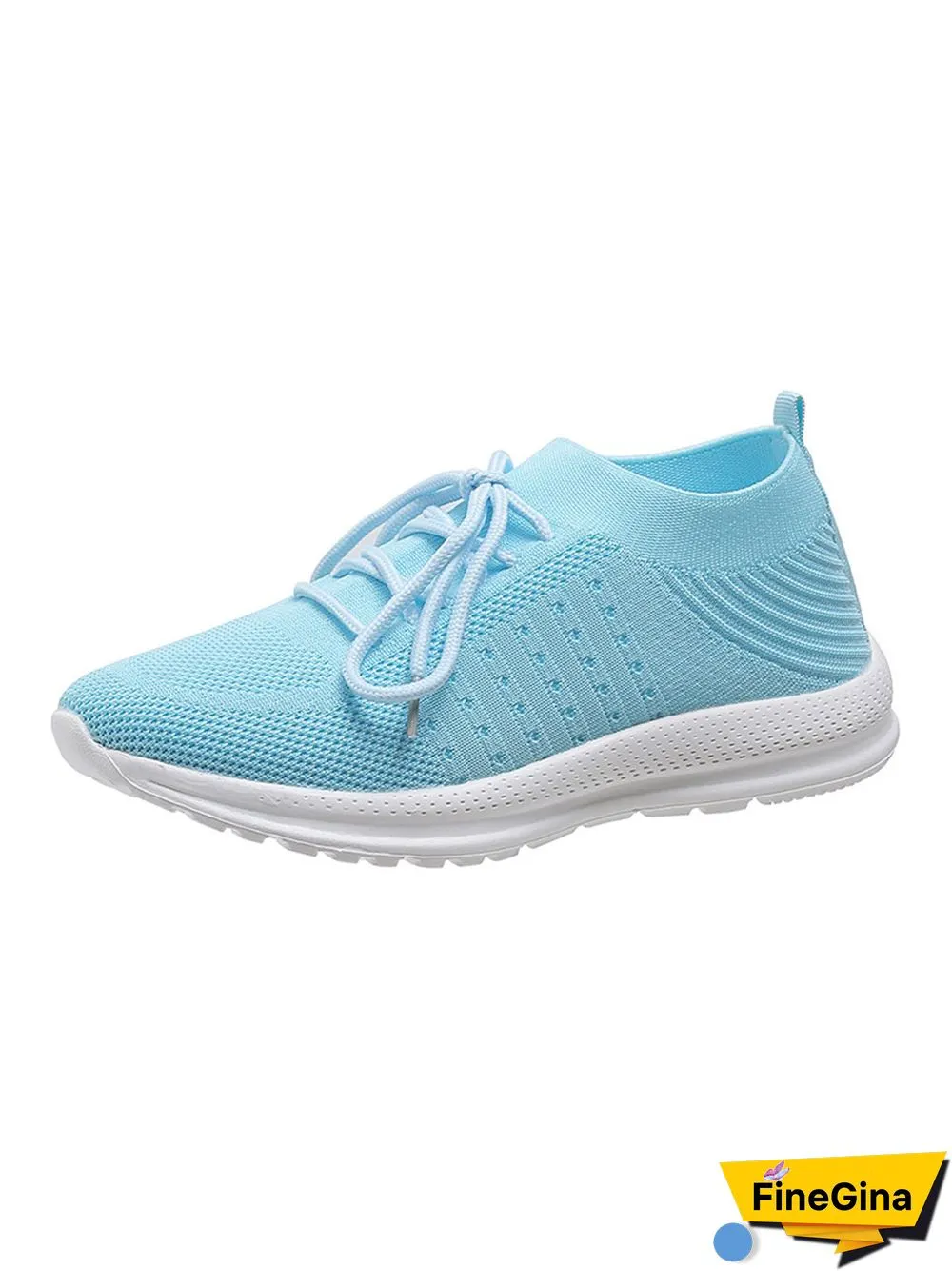 Flyknit Lightweight Soft Sole Lace-Up Sneakers