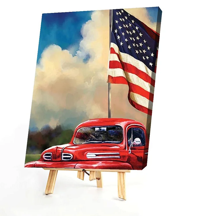 American Independence Day - Painting By Numbers - 40*50CM gbfke