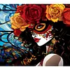 >SALE<5D DIY Full Round Drill Diamond Painting Day of the Dead Girls Kit Decor 35x30cm
