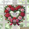 Valentine Day 2D Flat DIY Diamond Art Pendant Diamond Painting Set (Wreath)
