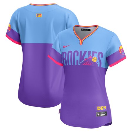 Women's Colorado Rockies  Purple/Light Blue 2025 City Connect Limited Jersey