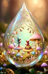 Luxury AB Velvet Diamond Painting Kit - Water Drops