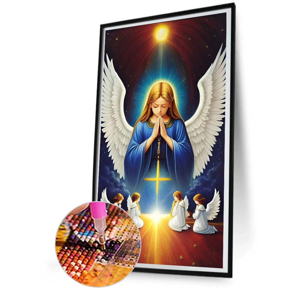 Full Round Diamond Painting 30*50cm - Angel Prayer