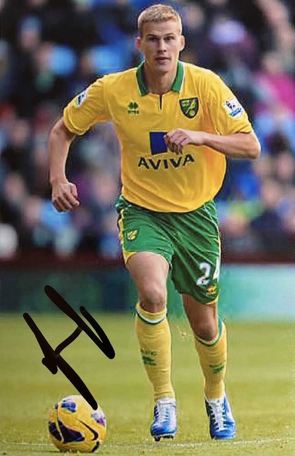 Ryan Bennett Genuine Hand Signed Norwich City 6X4 Photo Poster painting 2