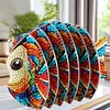 Fish 5D-DIY-Tiermuster-Diamantbemalungsuntersetzer mit Halter f&uuml;r zu Hause
