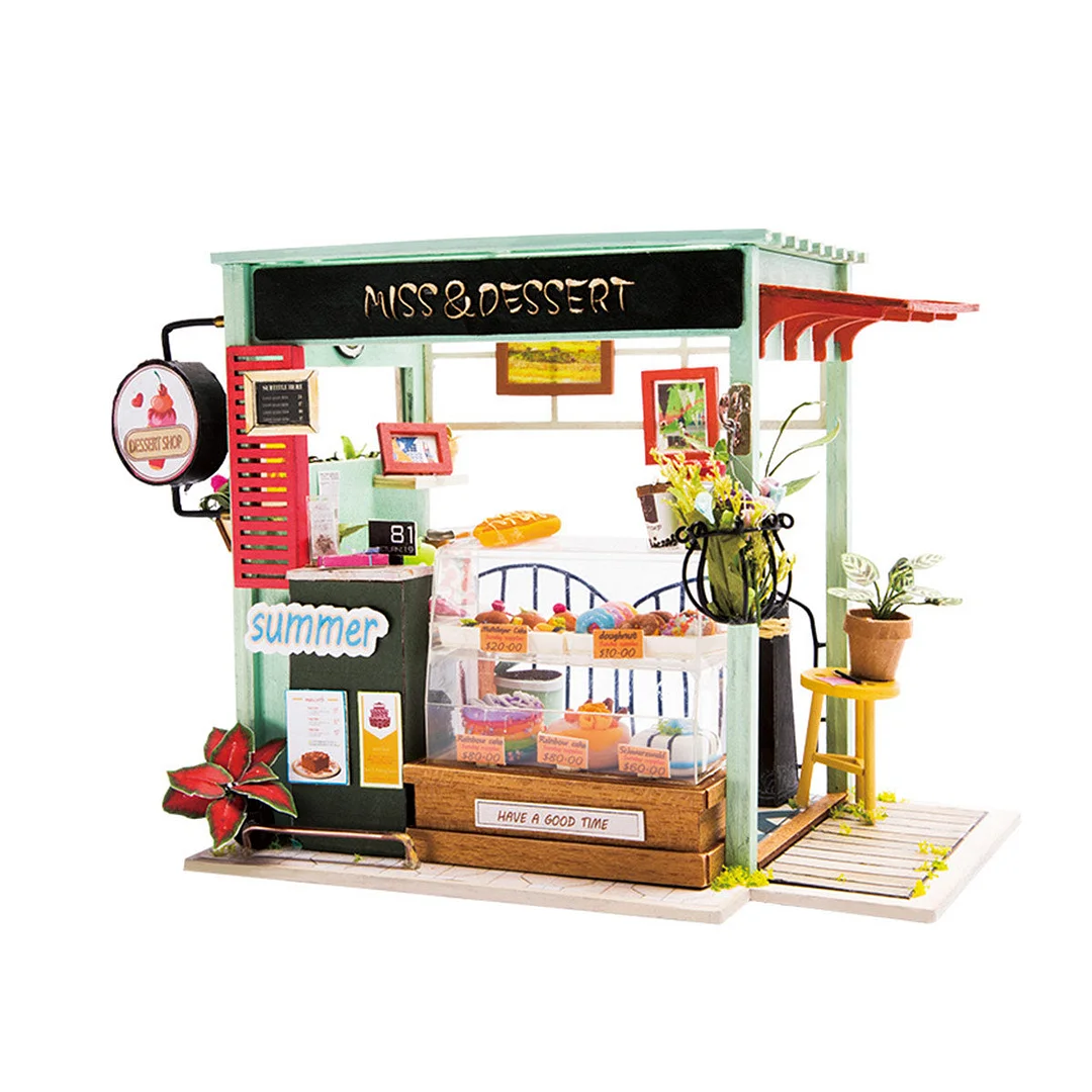 Rolife Dessert Shop DGM06 DIY Miniature Sweets Station Kit 1:20