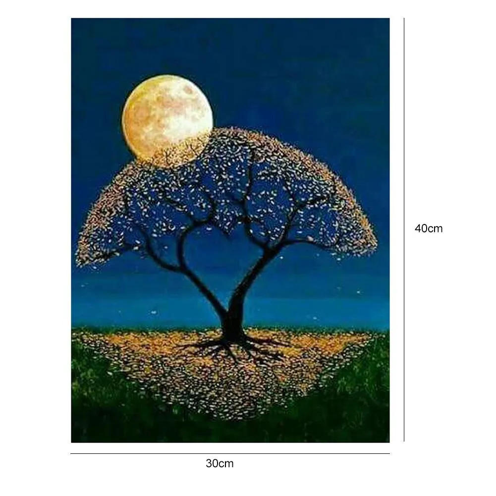 Full Round Diamond Painting 30*40cm - Moon