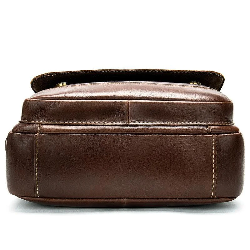 Mens Casual Waterproof Vintage Stitching Handbags With Large Capacity